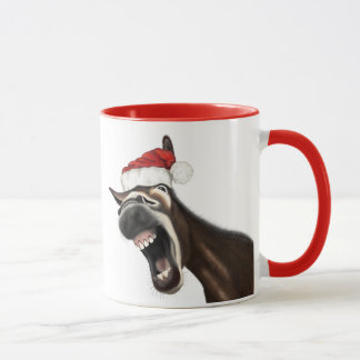 Caneca Feliz Natal Cantando Donkey, Fa la la la laaa