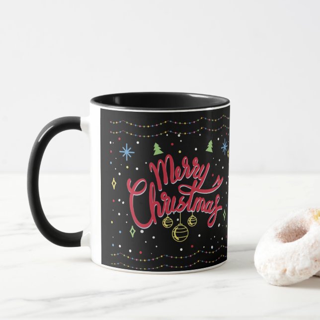 Caneca Feliz Natal Colorido (Com Donut)