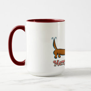 Caneca Feliz Natal Dachshund