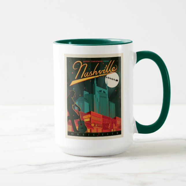 Caneca Feliz Natal de Nashville (Direita)