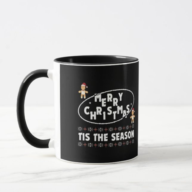 Caneca Feliz Natal É a Design da Estação Festiva (Esquerda)