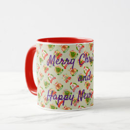 Caneca Feliz Natal e Feliz ano novo