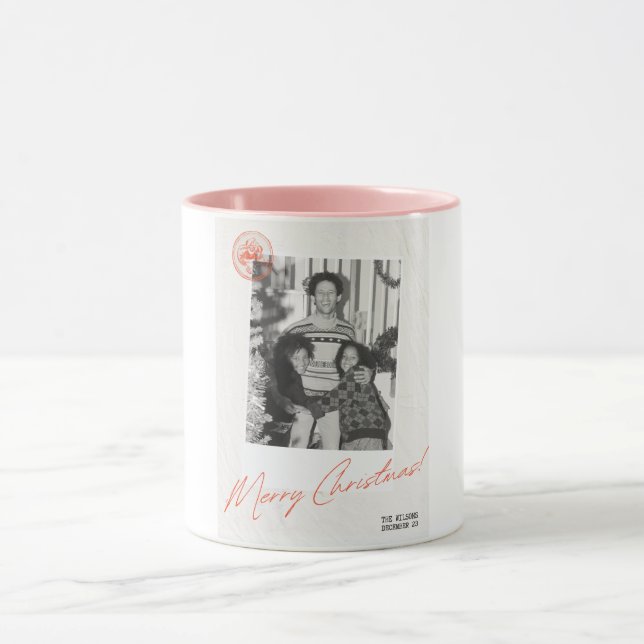 Caneca Feliz Natal Família de Wilson (Centro)