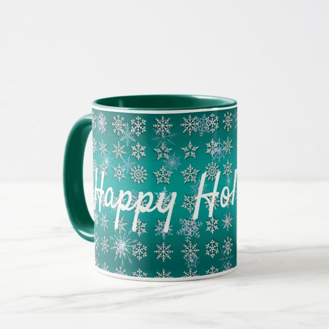 Caneca Feliz Natal Férias (Frente Esquerda)