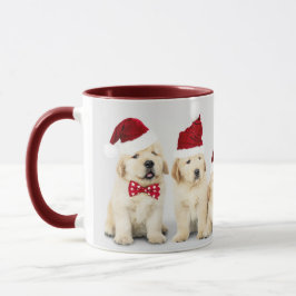 Caneca Feliz Natal Foto de Feriado de Cachorro Pet | Nata