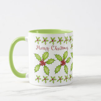 Caneca Feliz Natal Holly Mug