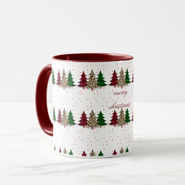 Caneca Feliz Natal Moderno e Elegante (Frente Esquerda)
