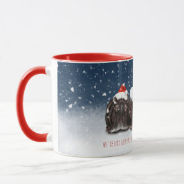 Caneca Feliz Natal Mug - Hippos Sonolentos