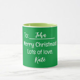 Caneca Feliz Natal Muito amor Verde