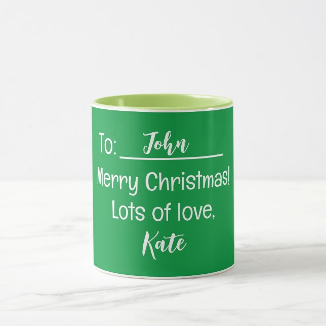 Caneca Feliz Natal Muito amor Verde (Centro)