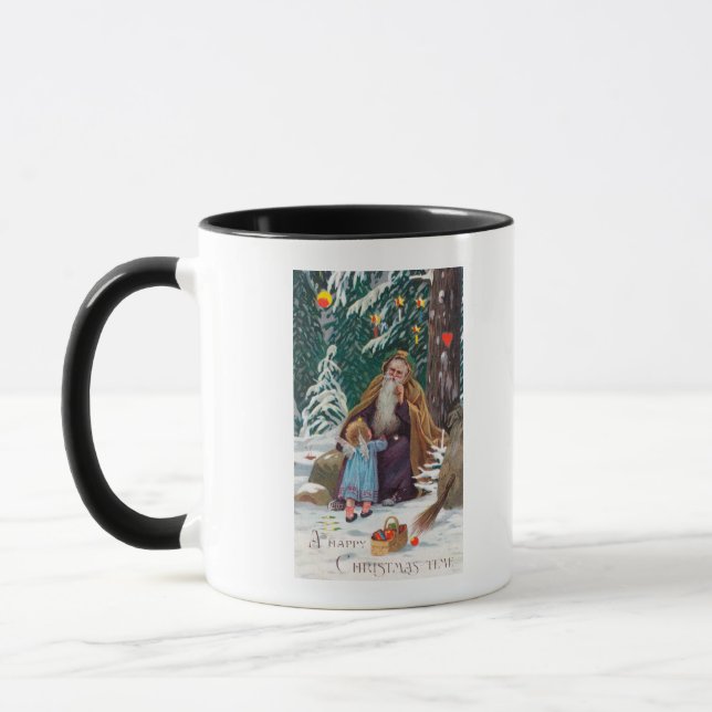 Caneca Feliz Natal Pai Natal com (Esquerda)