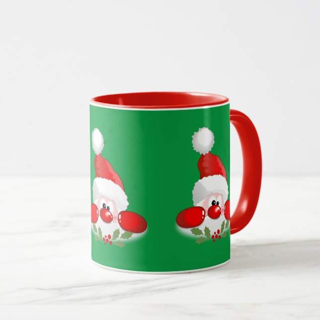 Caneca Feliz Natal Papai Noel (Frente Esquerda)