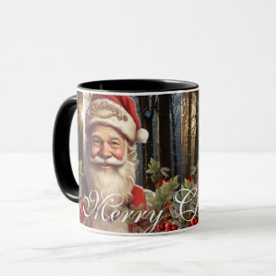 Caneca Feliz Natal Papai Noel personaliza