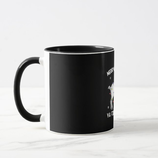 Caneca Feliz Natal Papais noeis de cabra de cabra (Esquerda)