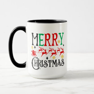 Caneca Feliz Natal Papais noeis Sleigh-61049 T-Shirt