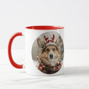 Caneca Feliz Natal Pembroke Welsh Corgi