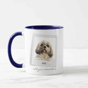Caneca Feliz Natal Pet Photo Dog Mãe Personalizada