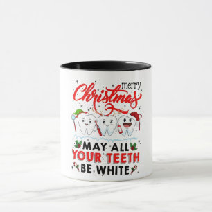 Caneca Feliz Natal Que Todos Os Seus Dentes Sejam Brancos