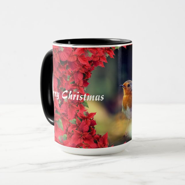 Caneca Feliz Natal Robin (Frente Esquerda)