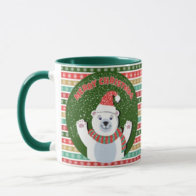 Caneca Feliz Natal Ursinho (Esquerda)