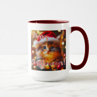 Caneca Feliz Natalgatinhos! Gato