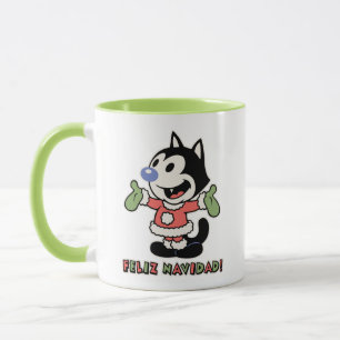 Caneca Feliz Navidad, o Gato