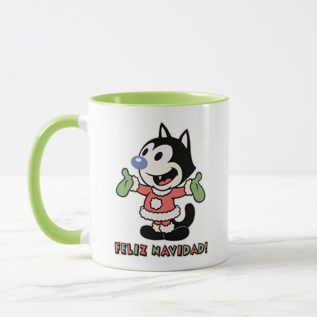 Caneca Feliz Navidad, o Gato (Esquerda)