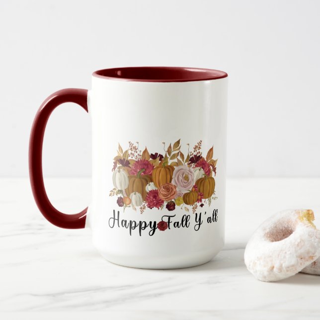 Caneca Feliz outono Y (Com Donut)