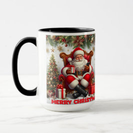 Caneca Feliz Papai noel de Natal Clássico Mug