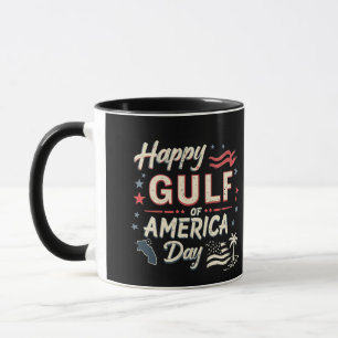 Caneca Feliz Patriótico Funny do Golfo da América