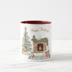 Caneca Feliz Pawlidays Design de Cachorro - Chihuahua