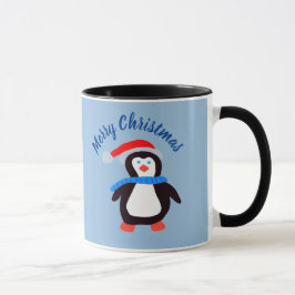 Caneca Feliz Pinguim de Natal