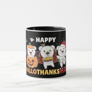 Caneca Feliz Polar do Urso Polar de Hallothanksma