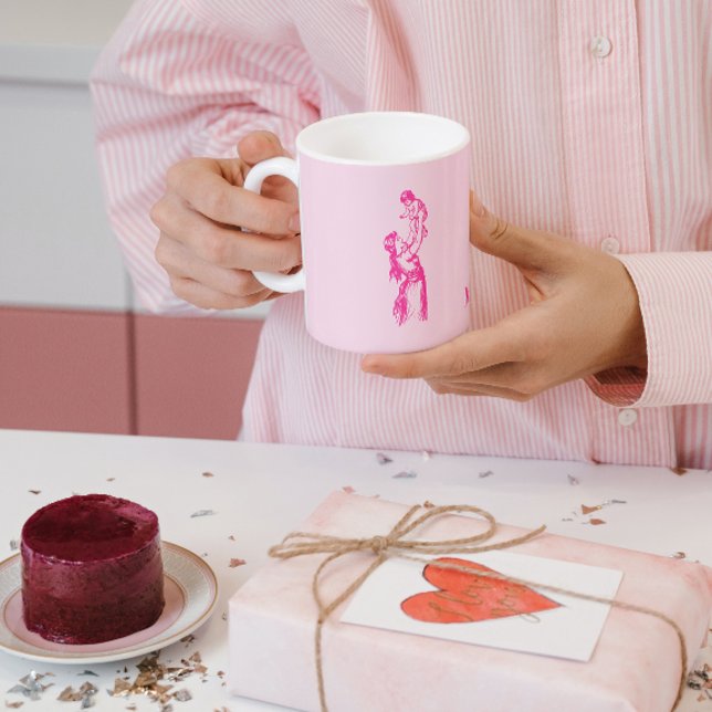 Caneca Feliz primeiro Dia de as mães - É uma menina! (Criador carregado)