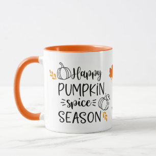 Caneca Feliz Pumpkin especiarias Arte por palavra