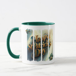 Caneca Feliz Rua. Dia de Patrick Vertical BrushAVC Mug