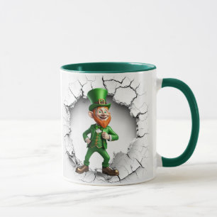 Caneca Feliz Rua do Dia do Patrick Leprechaun