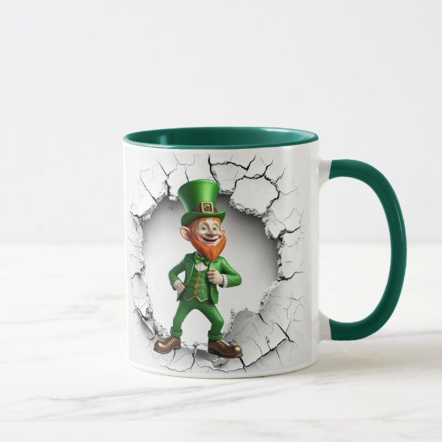 Caneca Feliz Rua do Dia do Patrick Leprechaun (Direita)