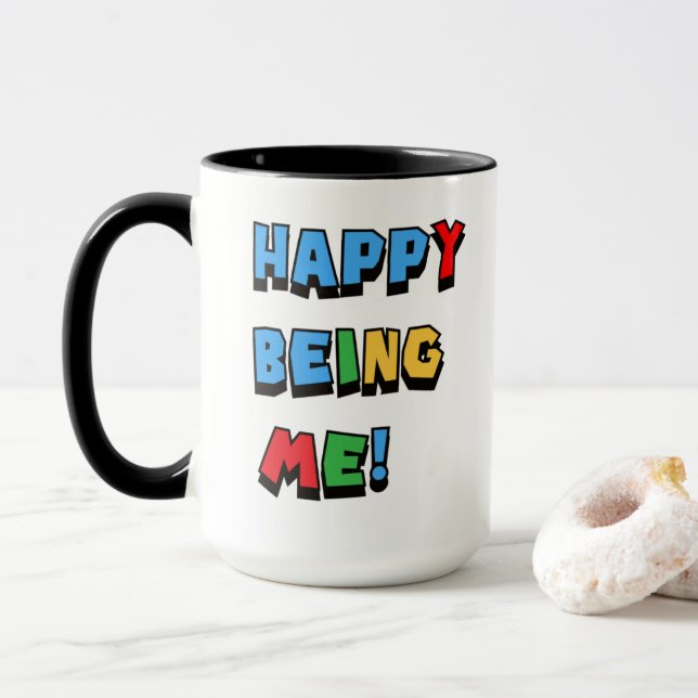 Caneca Feliz Ser Eu (Com Donut)