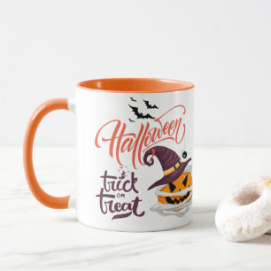 Caneca Feliz Truque de Halloween ou Trate Mug de Café de 