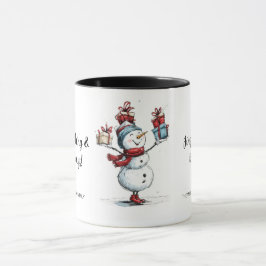 Caneca "Feliz Tudo!" Mug de Natal Personalizado