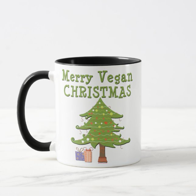 Caneca Feliz Vegan Natal (Esquerda)