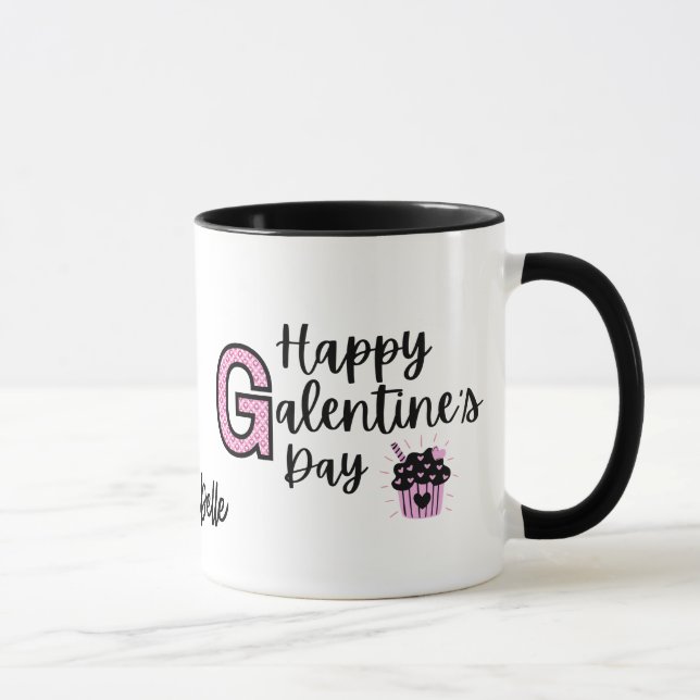 Caneca Felizes Galentinos Dia Rosa e Mata Negra (Direita)
