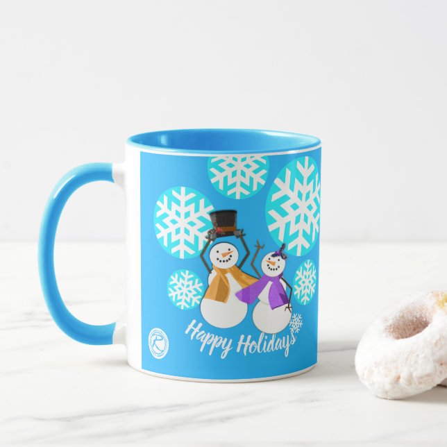 Caneca FELIZES HOLIDAYS | Amigos de inverno | (Com Donut)