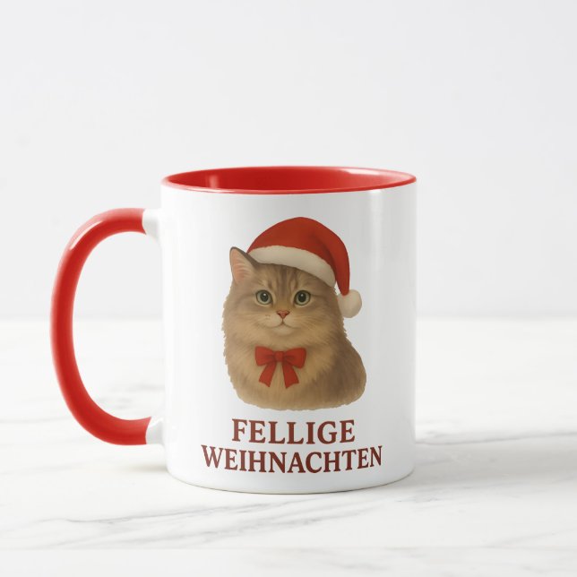 Caneca Fellige sibirische Weihnachtskatze (Esquerda)
