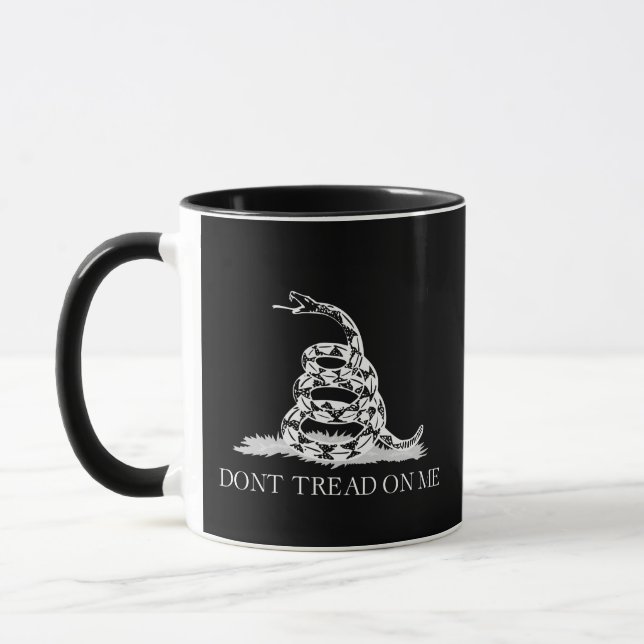 Caneca Felpudo Express® Classic Gadsden Flag Black-Black (Esquerda)