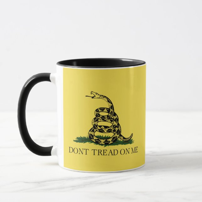 Caneca Felpudo Express® Classic Gadsden Flag Black-Yellow (Esquerda)