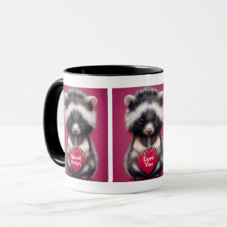 Caneca Felpudo Skunk Heart Messages Mug