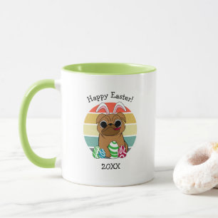 Caneca Felz pascoa - Almôndegas, ouvidos e ovos colorido