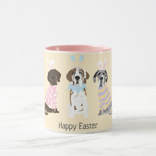 Caneca Felz pascoa de cães de rua grandes